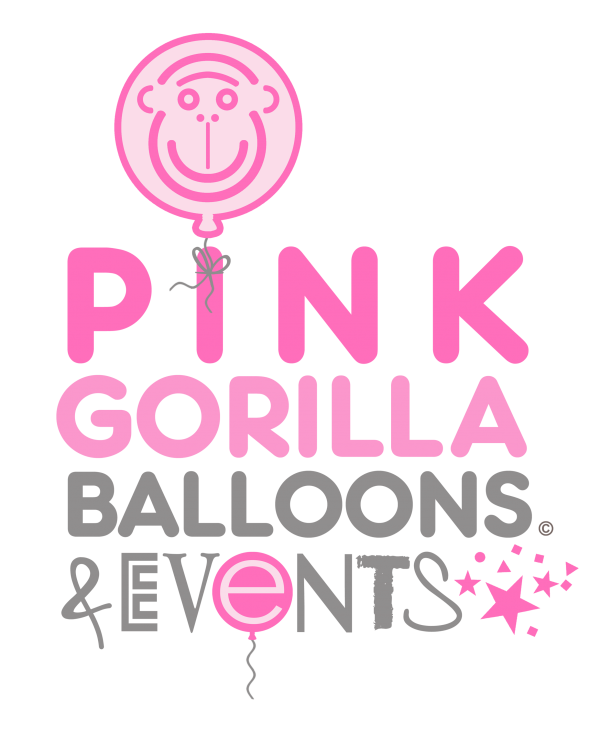 Pink Gorilla Balloons Logo