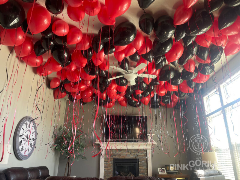 Balloon Ceiling Decor Without Helium