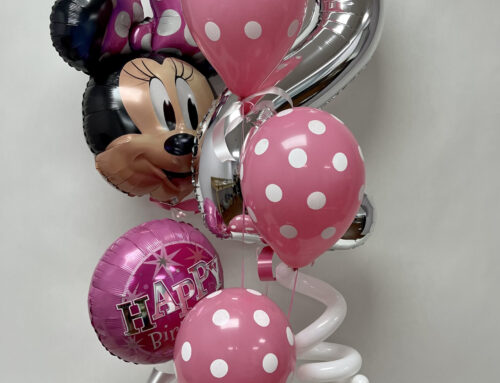 Outdoor Balloon Garland Display Pink Gorilla Balloons